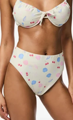 Pieces Bikini Underdel - Lippa - Cloud Dancer/Doodle