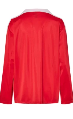 Pieces Bluse - Grace - High Risk Red/Pink A Boo Stripe