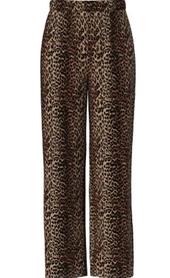 Pieces Bukser - Flora - Black Leo