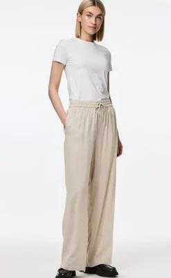 Pieces Bukser - Pia - Birch/Melange