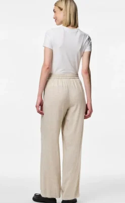 Pieces Bukser - Pia - Birch/Melange