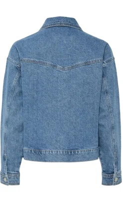 Pieces Jakke - Elma - Medium Blue Denim