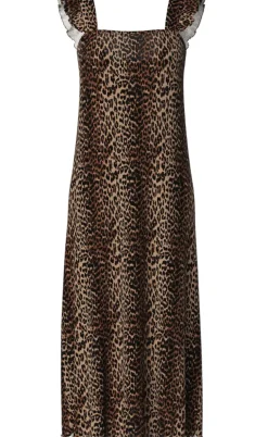 Pieces Kjole - Flora Flounce - Black Leo