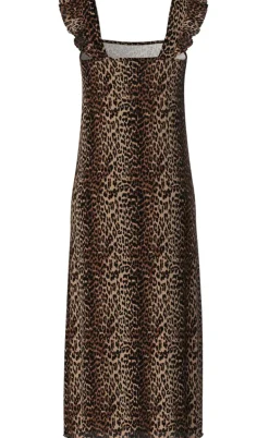 Pieces Kjole - Flora Flounce - Black Leo