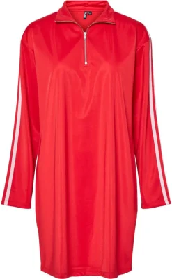 Pieces Kjole - Grace - High Risk Red/Pink A Boo Stripe