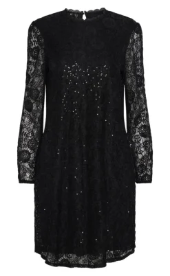Pieces Kjole - Olline Lace Sequins - Black