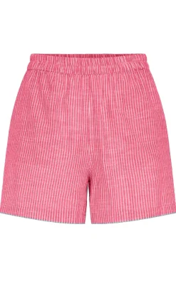 Pieces Shorts - Apia - Pink Lemonade/Bright White
