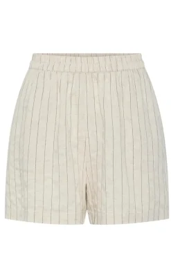 Pieces Shorts - Pia - Birch/Black