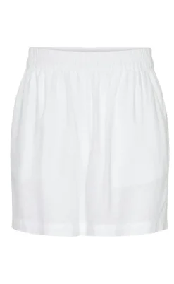 Pieces Shorts - Pia - Bright White