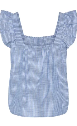 Pieces Top - Apia - Nautical Blue/Bright White