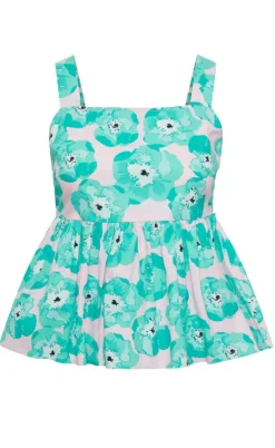 Pieces Top - Khalia - Electric Green