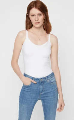 Pieces Top - Plain - White