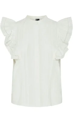 Pieces Top - Sikka - Cloud Dancer