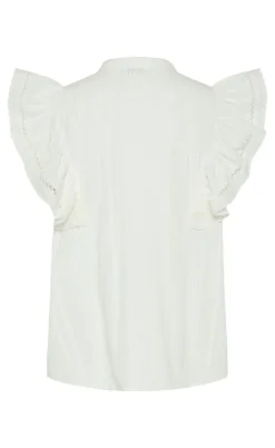 Pieces Top - Sikka - Cloud Dancer