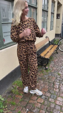 Say INA Copenhagen Bluse - Chili - Leopard