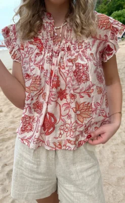 Say INA Copenhagen Bluse - Emmi - Red Flowers