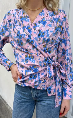 Say INA Copenhagen Bluse - Josse - Blue Flower