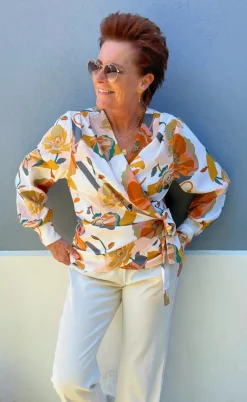 Say INA Copenhagen Bluse - Josse - White Big Flower