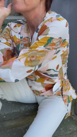 Say INA Copenhagen Bluse - Josse - White Big Flower