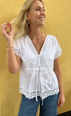 Say INA Copenhagen Bluse - Laura - White