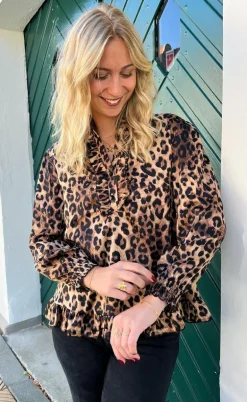 Say INA Copenhagen Bluse - Pia - Leopard