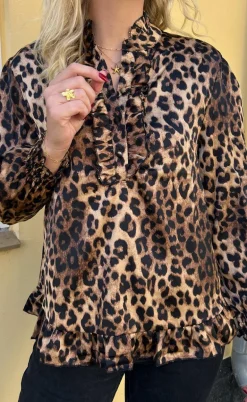 Say INA Copenhagen Bluse - Pia - Leopard
