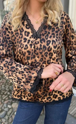 Say INA Copenhagen Bluse - Safina - Leopard