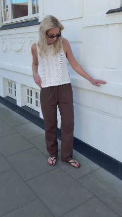 Say INA Copenhagen Bukser - Amalie - Chocolate Brown