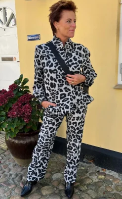 Say INA Copenhagen Bukser - Ida - Grey Leopard