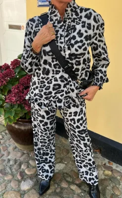 Say INA Copenhagen Bukser - Ida - Grey Leopard