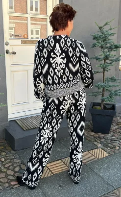 Say INA Copenhagen Bukser - Tora - Black/White Paisley
