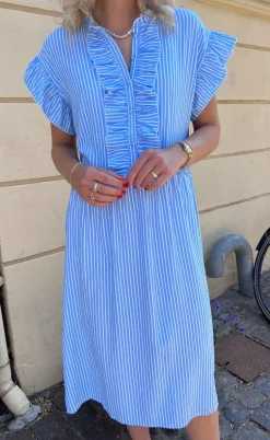 Say INA Copenhagen Kjole - Amelia - Blue Striped