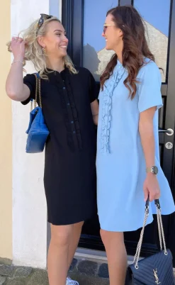 Say INA Copenhagen Kjole - Flora - Black