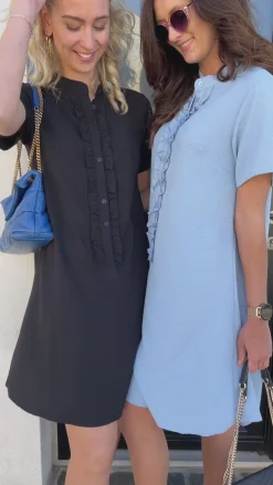 Say INA Copenhagen Kjole - Flora - Light Blue