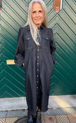 Say INA Copenhagen Kjole - Detia - Black Denim
