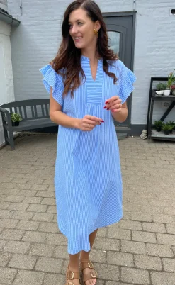 Say INA Copenhagen Kjole - Winnie - Blue Striped