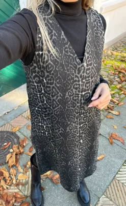 Say INA Copenhagen Kjole - Ania Spencer - Grey Leopard
