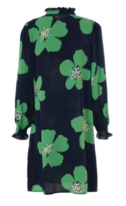 Say INA Copenhagen Kjole - Augusta - Green Flower