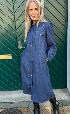 Say INA Copenhagen Kjole - Detia - Denim Blue