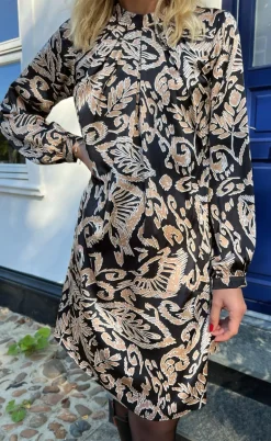 Say INA Copenhagen Kjole - Hazel - Brown Leaf