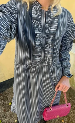 Say INA Copenhagen Kjole - Emilie - Black Striped