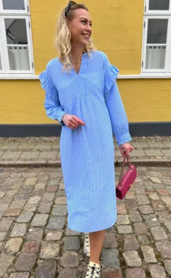Say INA Copenhagen Kjole - Wilja - Blue Striped