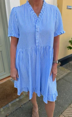 Say INA Copenhagen Kjole - Catja Summer - Blue Striped