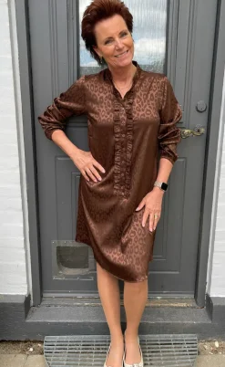 Say INA Copenhagen Kjole - Florina - Chocolate Leopard