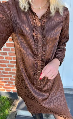Say INA Copenhagen Kjole - Florina - Chocolate Leopard