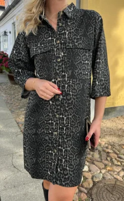 Say INA Copenhagen Kjole - Calla - Grey Leopard