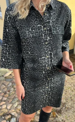 Say INA Copenhagen Kjole - Calla - Grey Leopard