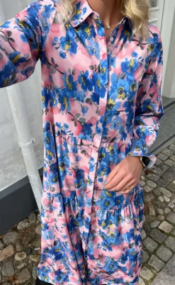 Say INA Copenhagen Kjole - Anna - Blue Flower