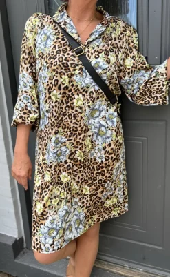 Say INA Copenhagen Kjole - Augusta - Leopard / Flower