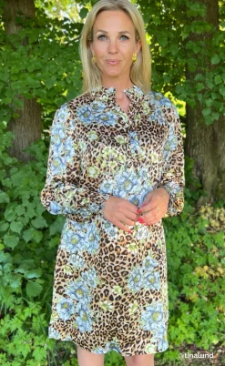 Say INA Copenhagen Kjole - Augusta - Leopard / Flower